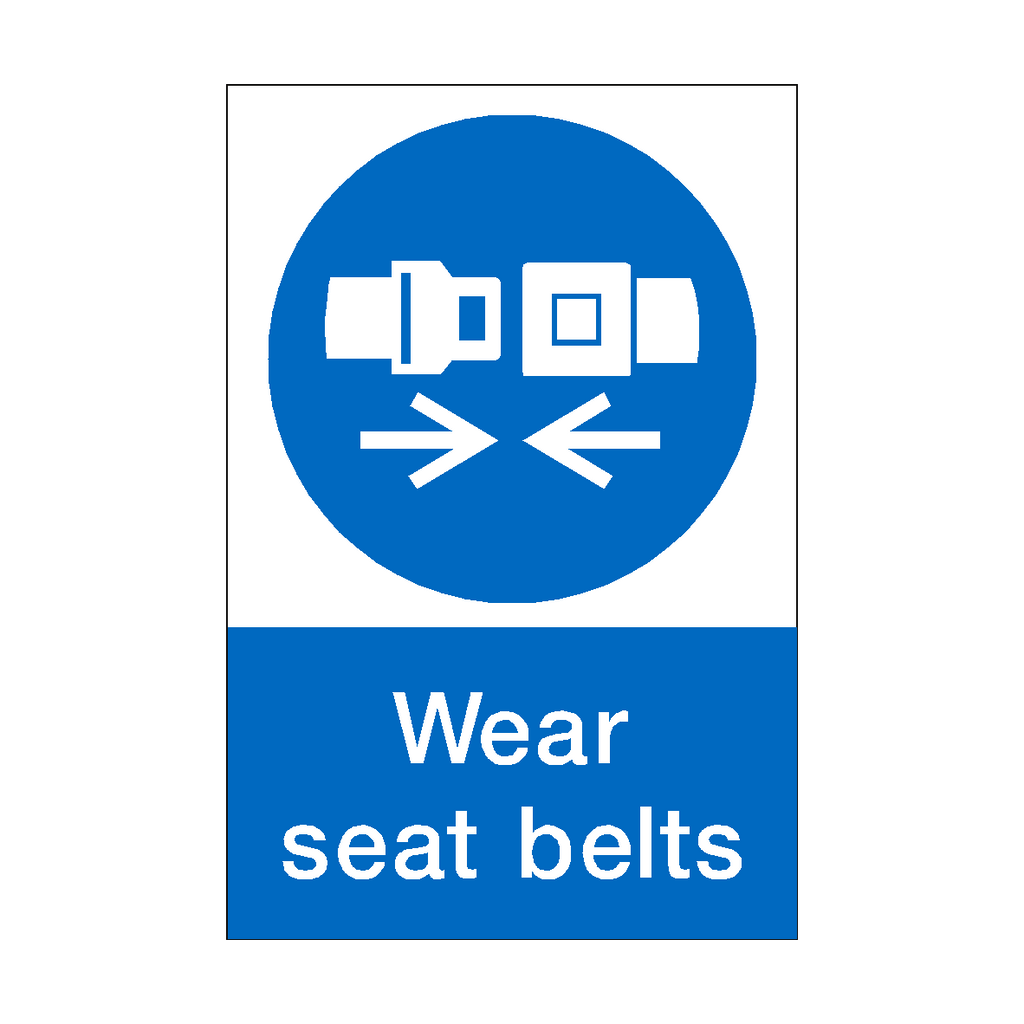 Seat Belt Reminder Sticker | Safety-Label.co.uk