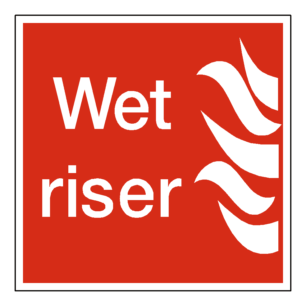 Wet Riser Sign | Safety-Label.co.uk