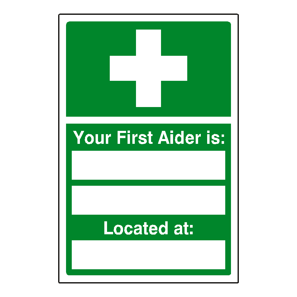 First Aider Sticker | Safety-Label.co.uk